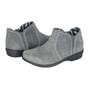 Revitalign Women's Monrovia Short Leather Boots Size 6.5 in Gray